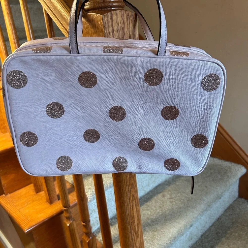 Kate Spade Haven Lane Polka Dot Giana Travel Cosmetic Case